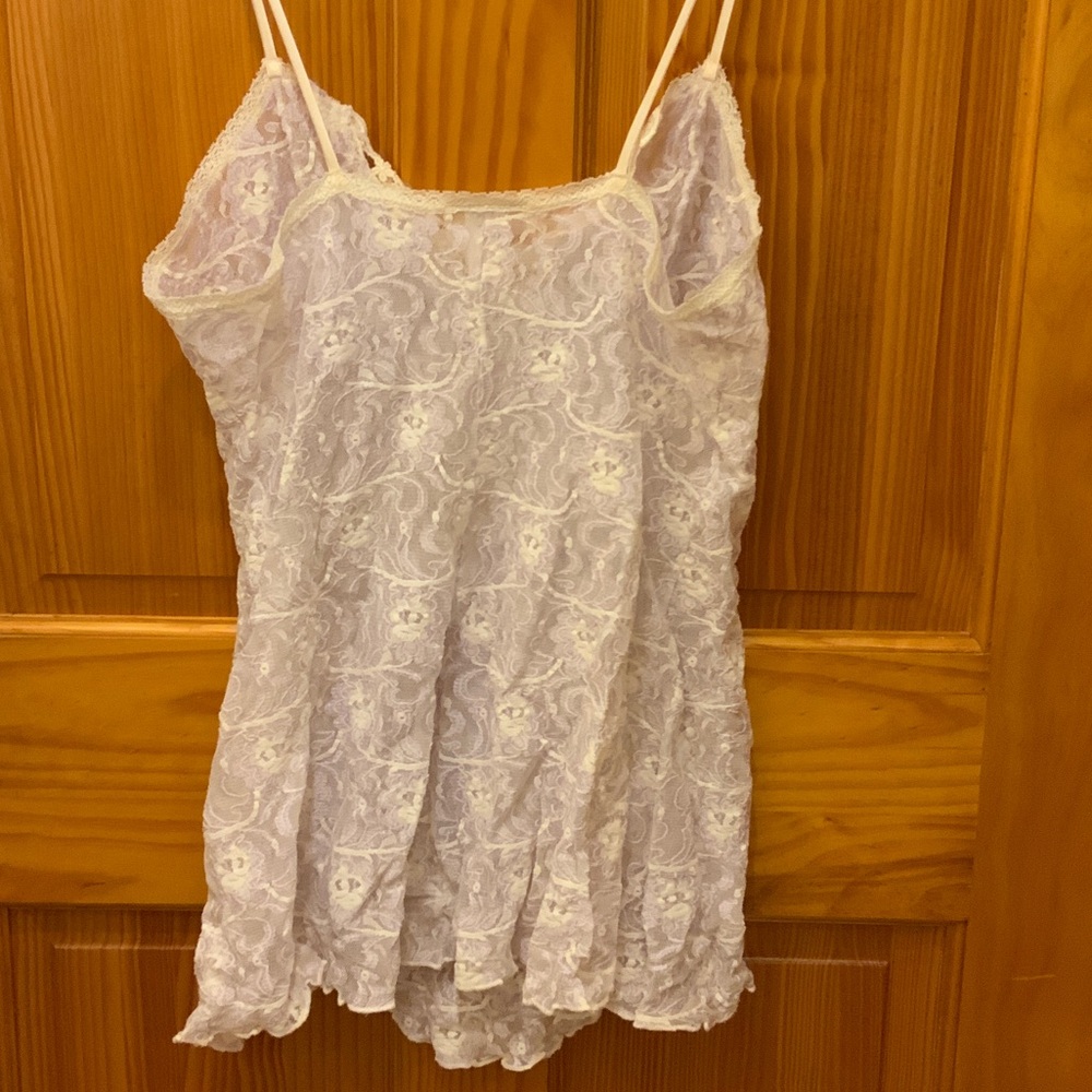 Vintage SEARS Elegant Lace Women’s‎ Lingerie Top in Cream - Picture 6 of 6